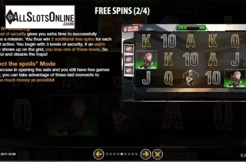 Free Spins 2-4. Five Raiders from GAMING1