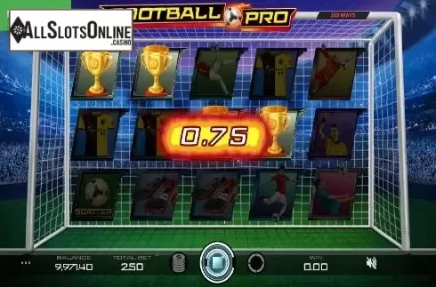 Win Cup Screen. Football Pro from Caleta Gaming