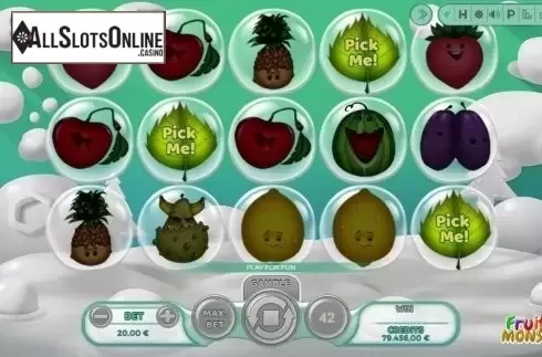 Mystery Symbols. Fruit Monster from Spinmatic