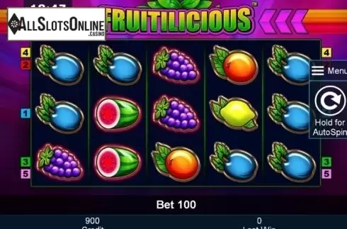 Reels. Fruitilicious (Green Tube) from Greentube