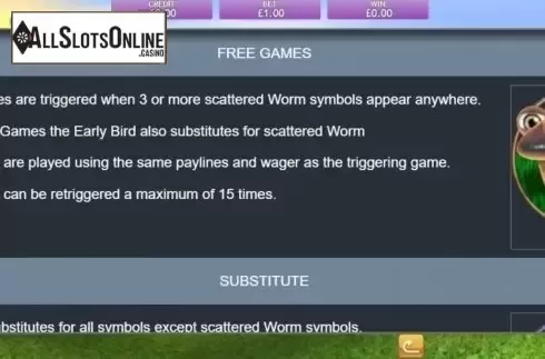 Free Games. Gets the Worm from Eyecon