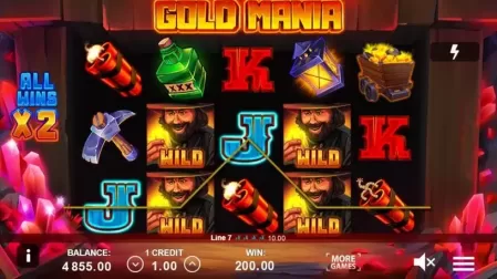 Gold Mania slot screenshot 4
