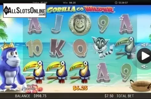 Win Screen. Gorilla go Wilder from NextGen