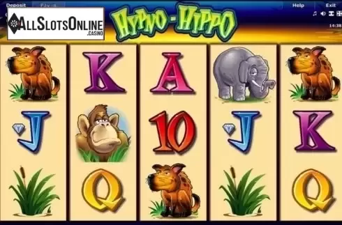 Game Workflow screen. Hypno Hippo from Novomatic