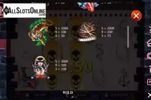 Paytable screen 2