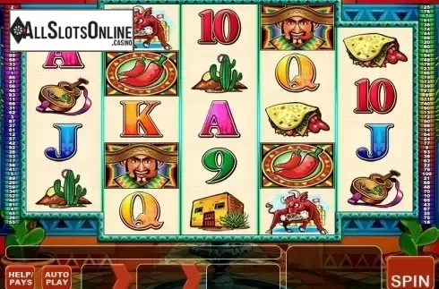 Reel screen. Jumpin Jalapenos from WMS