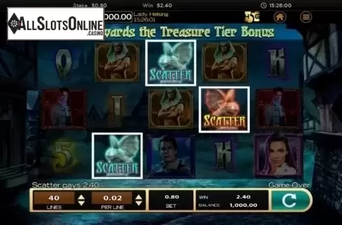 Free spins 1. Lady Helsing from High 5 Games