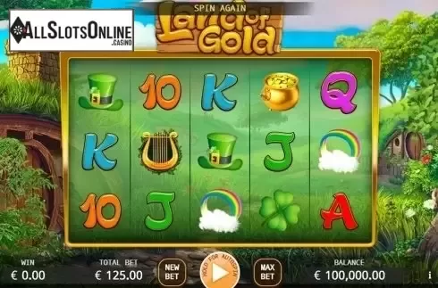 Reels screen. Lands of Gold from KA Gaming