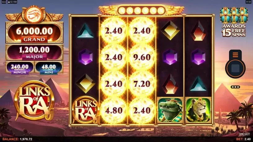 Links of Ra slot screenshot 2