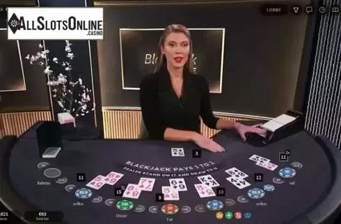 Game Screen 2. Live BlackJack VIP (NetEnt) from NetEnt