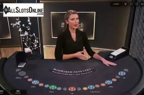Game Screen 1. Live BlackJack VIP (NetEnt) from NetEnt