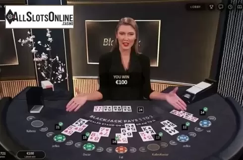Game Screen 3. Live BlackJack VIP (NetEnt) from NetEnt