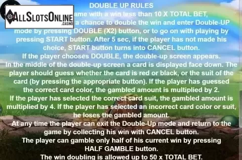 Game Rules screen