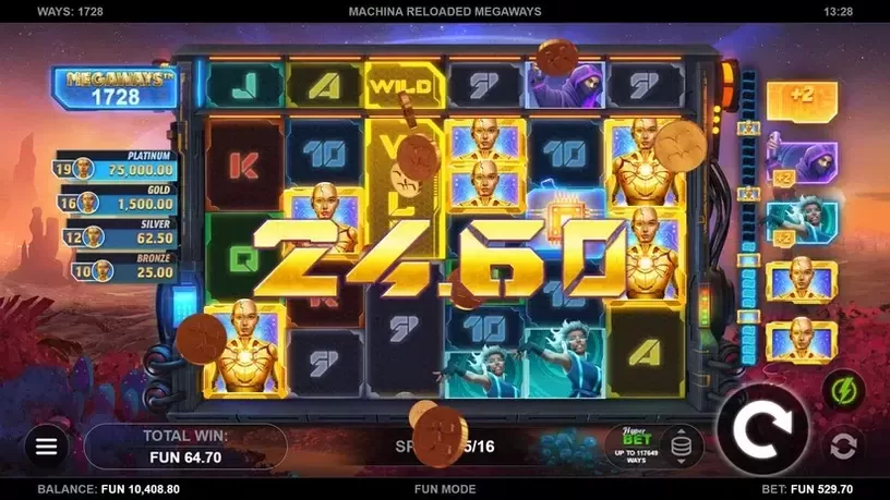 Machina Reloaded Megaways slot screenshot 6