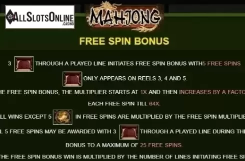 Paytable 2. Mahjong (JDB168) from JDB168