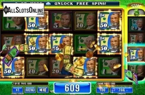 Win Screen 3. Money Rain High Denom from Incredible Technologies