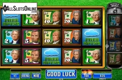 Win Screen 4. Money Rain High Denom from Incredible Technologies