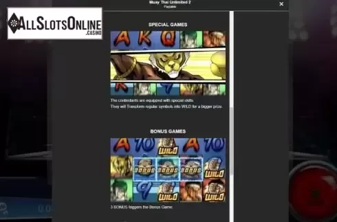 Special Games, Bonus Games