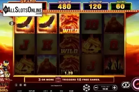 Win Screen 4. Mustang Money RR from Ainsworth