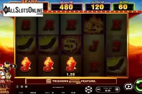 Win Screen 1. Mustang Money RR from Ainsworth