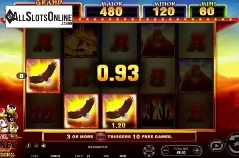 Win Screen 2. Mustang Money RR from Ainsworth