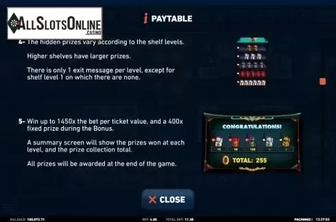 Paytable 6