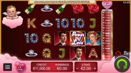 Power of Love slot screenshot 1