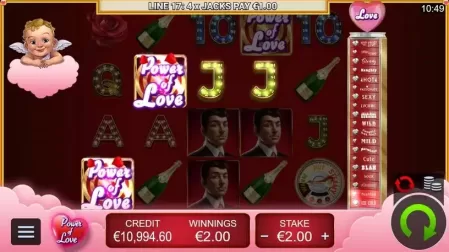 Power of Love slot screenshot 2