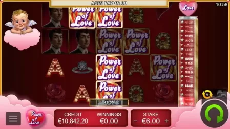 Power of Love slot screenshot 3