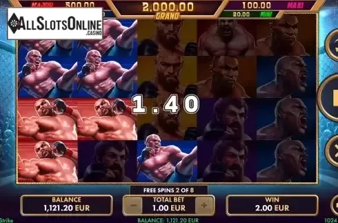 Free Spins Gameplay Screen