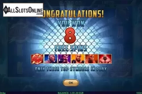 Free Spins Win Screen 2