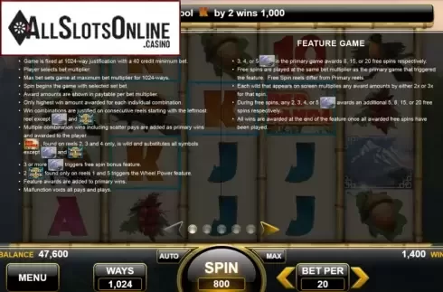 Features. Red Panda (Spin Games) from Spin Games
