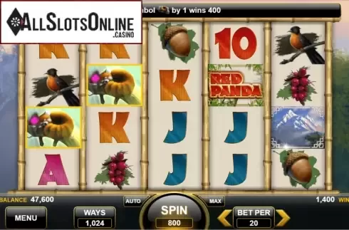 Win Screen 2. Red Panda (Spin Games) from Spin Games