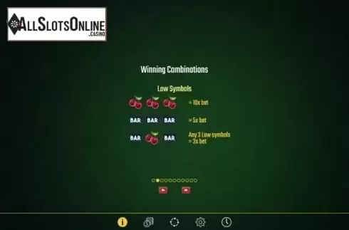 Paytable 2. Reel Bonanza from Golden Hero