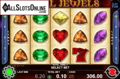 Reel Screen. Royal Jewels (Casino Technology) from Casino Technology