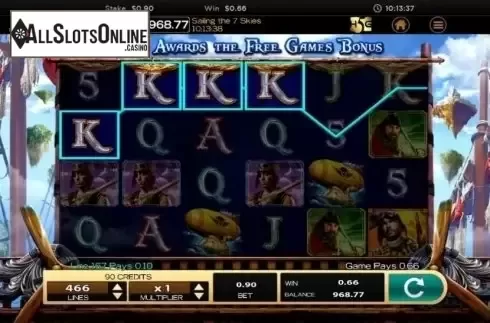 Win Screen 3. Sailing The 7 Skies from High 5 Games
