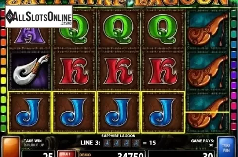Screen 4. Sapphire Lagoon from Casino Technology