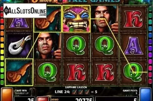 Screen 1. Sapphire Lagoon from Casino Technology