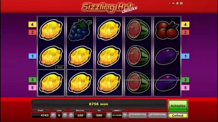 Sizzling Hot Deluxe slot screenshot 4