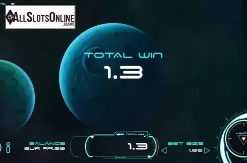 Win screen 2. Space Bounty from Cubeia