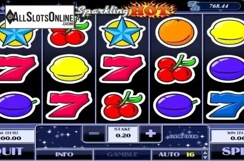 Reel screen. Sparkling Hot from AlteaGaming