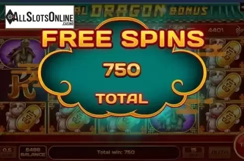 Win Free Spins screen