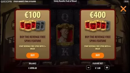 Sticky Bandits Trail of Blood slot screenshot 3