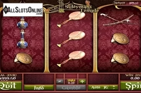 Reel screen. Suleyman's Temple from AlteaGaming