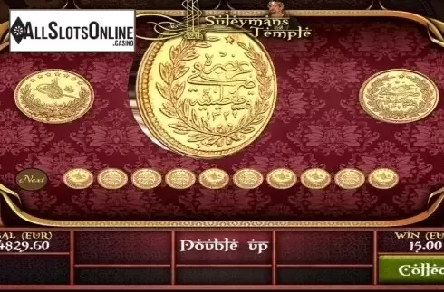 Bonus Game screen. Suleyman's Temple from AlteaGaming
