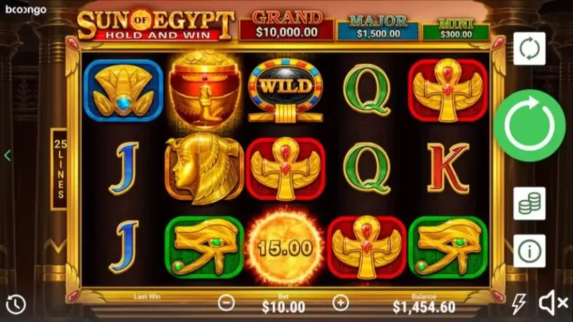 Sun Of Egypt slot screenshot 