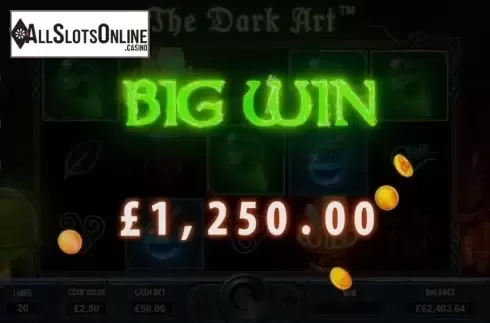 Big win screen