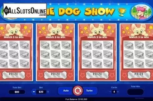 Scratch card game screen