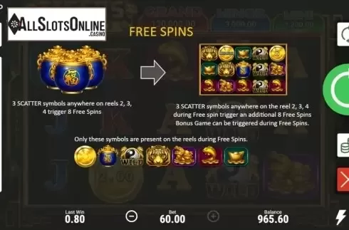 Features 1. Tiger's Gold Hold and Win from Booongo