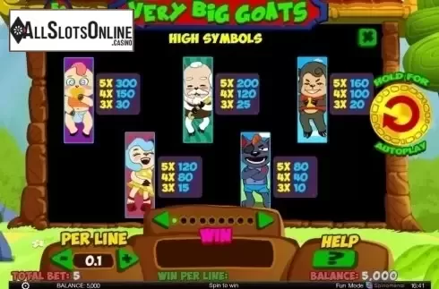 Screen2. Very Big Goats from Spinomenal